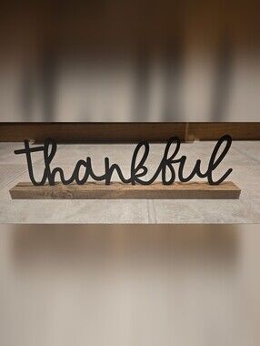 Thankful Tabletop Decor Sign